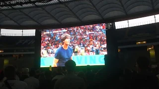 Germany - Sweden 23 June: crowd reaction to the winning goal