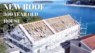 300 Year Old House Gets a New Roof - renovation / reconstruction Pt-1