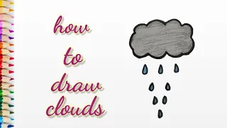 how to draw cloud easy