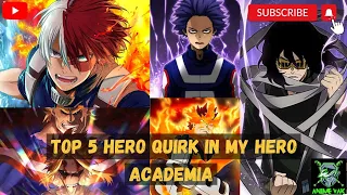 Top 5 Strongest Hero Quirks in Hindi #myheroacademia #anime #ytshorts #animehindiexplain