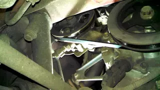 Belt replacement 2000 Toyota Echo power steering alternator air conditioning Install Remove