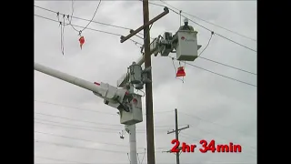 How long does it take to replace a utility pole?