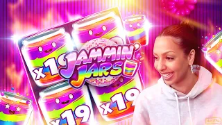 INSANE MULTIPLIERS on JAMMIN JARS🔥 (BIG WIN FROM PUSH GAMING SLOT)