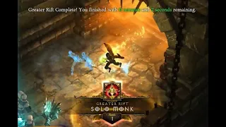 Diablo3 S29 World First LON WOL monk 150 Clear