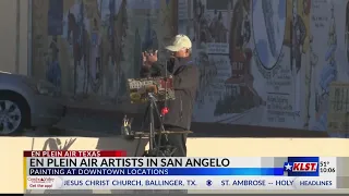 En Plein Air Artist painting around San Angelo