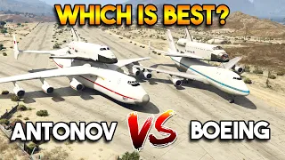 GTA 5 ONLINE : ANTONOV VS BOEING SPACE SHUTTLE CARRIER (WHICH IS BEST?)