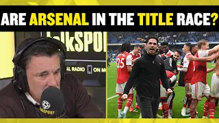 Dean Saunders clashes with this Arsenal fan who says they are in a title race with Man City! 🔥👀