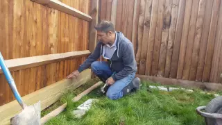 How to Build A Wooden Sleeper Raised Bed - Part 1