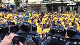 Sweden fan zone in Kiev UEFA Euro 2012