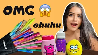 Trying Ohuhu Markers 😱 #crafteraditi #youtubepartner #shorts #youtubeshorts #ohuhu @CrafterAditi