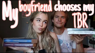 My boyfriend chooses what I read for a week | reading vlog