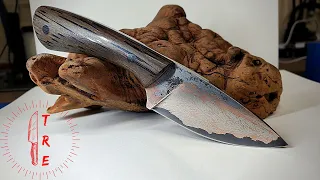 Finishing The Copper Cable Canister Knife | Knife Making | Vlog