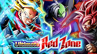 PHY LR SWORD OF HOPE TRUNKS VS ZAMASU AND GOKU BLACK RED ZONE! (DBZ: DOKKAN BATTLE)