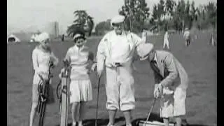 Laurel and Hardy Play golf