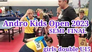 полуфинал в парах на Andro Kids Open 2023 девушки 2009 г.р., КРИВОШЕЯ & ПЕЛИХ Vs Bonk & Strugholz