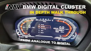Updated BMW Digital Instrument Cluster In Depth Walk Through compatible to most BMW models