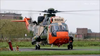 Ex Belgian Air Force Sea King Mk48, the day of departure to Historic Helicopters.