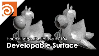 Houdini Algorithmic Live #104 - Developable Surface