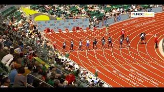 Men's 100m, Prefontaine Classic.  Diamond League.  Hayward Field, Eugene OR, USA.  August 21, 2021.