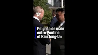 La poignée de main entre Vladimir Poutine et Kim Jong-Un dans l'est de la Russie