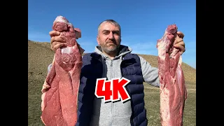 ГОВЯДИНА!!!! Как запечь Говядину одним большим куском на 5,5кг!!!  Можно есть губами