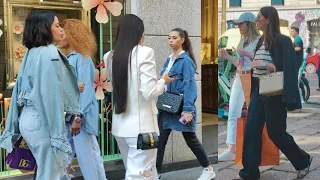 SPRING OUTFITS IDEAS 🇮🇹 MILAN STREET FASHION|| WINDOW SHOPPING SUMMER 2023 #ootd #ootdfashion #grwm