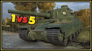 Type 5 Heavy - 10 Kills - 1 VS 5 - World of Tanks Gameplay
