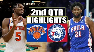 New York Knicks vs IPhiladelphia 76ers 2nd QTR Highlights | March 10 | 2024 NBA Season