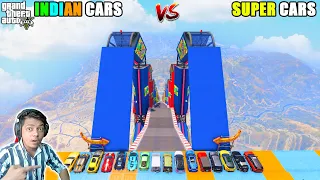 GTA 5 | Indian Cars Vs Super Cars Mega Ramp Challenge