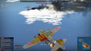 War Thunder заскриптованный пожар двигателя на B17