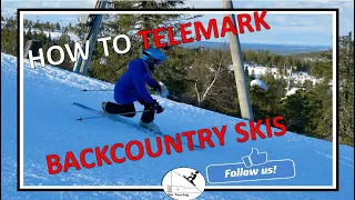 How to make perfect telemark turns with your ski touring skis? Don't miss out on this video!