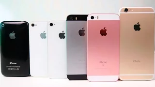 iPhone 6 vs. iPhone SE vs. iPhone 5S vs. iPhone 4S vs. iPhone 4 - Сравнение  iPhone