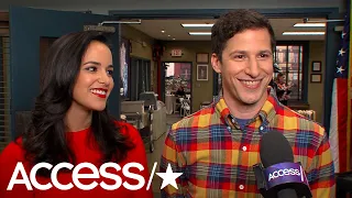 'Brooklyn Nine-Nine's' Melissa Fumero & Andy Samberg On Their Show's Return; Amy & Jake's Honeymoon