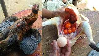 country chicken cutting skills by indian street butcherman #indianstreetmarkets #ism