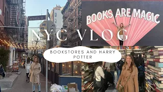 Exploring NYC bookstores and the harry potter store