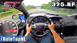 FORD FOCUS ST MK3 325HP on AUTOBAHN [NO SPEED LIMIT] by AutoTopNL