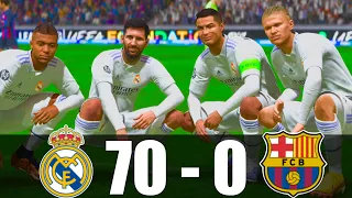 FIFA 23 | RONALDO, MESSI, MBAPPÉ, HAALAND, ALL STARS | REAL MADRID 70 - 0 FC BARCELONA | UCL FINAL