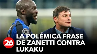 Lapidaria frase de Javier Zanetti sobre Romelu Lukaku: “Me defraudó hasta como hombre”