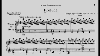 Sergei Prokofiev - Prelude - Op. 12 No. 7