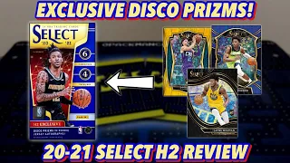 EXCLUSIVE DISCO PRIZMS! | 2020-21 Panini Select Basketball H2 Hobby Hybrid Box Break/Review