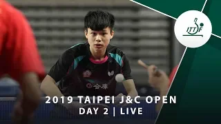 Day 2 - 2019 ITTF Taipei J&C Open | LIVE