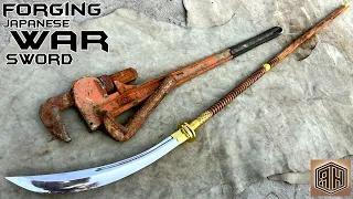 Forging White Beard's Weapon out of Rusted Pipe wrench