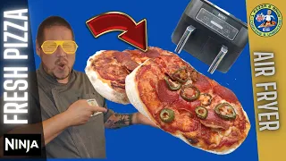 How To Make AIR FRYER PIZZA Quick & Easy in Ninja Dual Zone