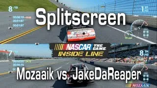 100th Video Special - Nascar The Game: Inside Line - Splitscreen vs JakeDaReaper (Race 1)