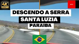 Descendo a Serra de Santa Luzia-PB- Vídeo em [4K]- PARAIBA .