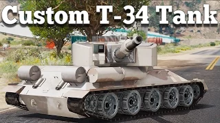 GTA V PC Mods - Custom T-34 Tank [DOWNLOAD]