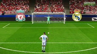 FINAL Penalty Shootout - Liverpool vs Real Madrid | UEFA Champions League Final 2022 | PES Gameplay