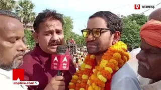 आजमगढ़ में बीजेपी सांसद दिनेश लाल यादव का रोड शो, लोगों से BJP के पक्ष में वोट की अपील की