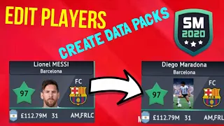 HOW TO EDIT PLAYERS AND CREATE DATA PACKS ON SM19 | Soccer Manager 19