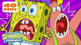 SpongeBob | Jedes Mal, wenn SpongeBob und Patrick Angst bekommen 😰 | SpongeBob Schwammkopf